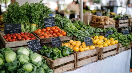 Fresh Produce Market Stall