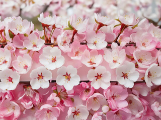 pink cherry blossoms art