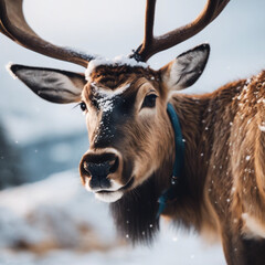 Fototapeta premium Reindeer Closeup