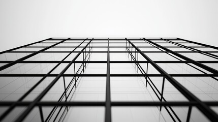 Modern Architecture Glass Facade Building Design Minimalist Abstract