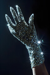 Glimmering Symbol of Pop Culture: The Renowned Crystal Applique Glove