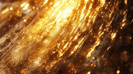 Sparkling Golden Abstract Texture Background