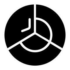 Pie Chart Solid Icon