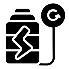 Automatic Energy Solid Icon