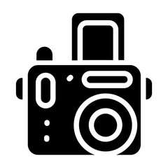 Trendy Camera Solid Icon