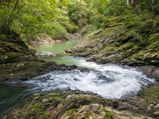 Cascada en las montañas de la Provincia De Los Santos