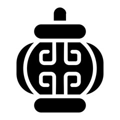 Lampion Solid Icon
