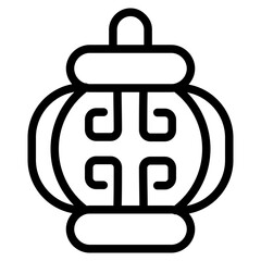 Lampion Line Icon