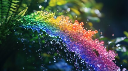 Fototapeta premium Rainbow Water Droplets