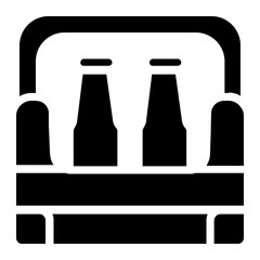 Drink Crate Solid Icon