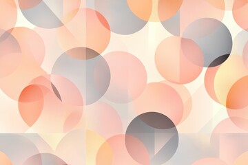 Abstract Pastel Circle Pattern Background - Soft Tones, Geometric, Minimalist, Modern Design