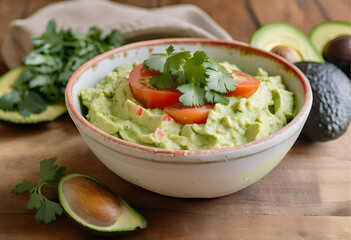 Guacamole with Avocado, Tomato, and Cilantro
