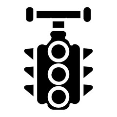 Classic Traffic Solid Icon