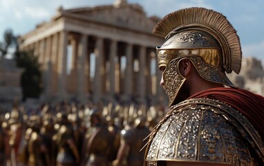 Historic Spartans: Reverberations of ancient times, valor and disciplined society of the Spartans, capturing the essence of their profound impact on history, legendary status in warfare.