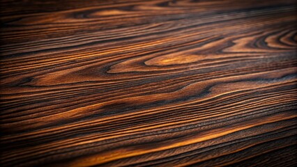 Fototapeta premium Elegant Low Light Photography of Ebony Wood Grain Texture, Capturing Rich Tones and Intricate Patterns for Interior Design Inspiration and Visual Aesthetics