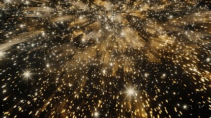 White Sparks and Golden Stars - a dazzling and magical visual. The light shimmer creates an enchanting and elegant scene.