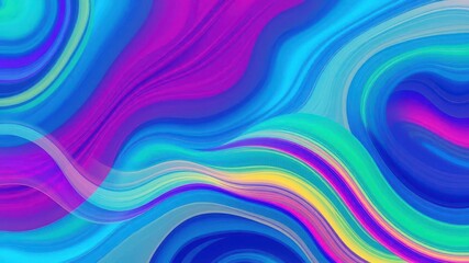 Obraz premium A vibrant and colorful wave pattern design perfect for backgrounds, banners, and digital art projects, abstract, modern, background