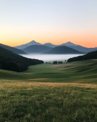 Obraz premium Caucasus Mountains in Georgia, draught copy space.