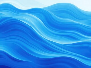 Fototapeta premium An abstract visual background featuring a mesmerizing wave pattern in shades of blue and white, fluid, flowing, digital