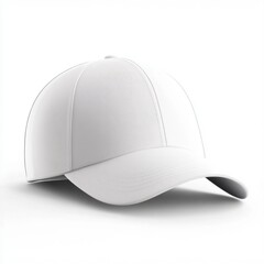 Fototapeta premium realistic high quality white baseball hat mockup isolated