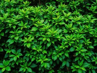 lush collection of vibrant greenery and tropical leaves in a forest setting, lush vegetation, lush greenery