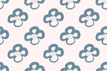 Flowers Seamless Pattern With Simple Pretty, Little Floral Liberty Seamless Texture Background. Spring, Summer Romantic Blossom Flower Garden Seamless Pattern for Your Designs