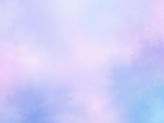 Fototapeta premium Soft pastel watercolor background with a blend of pink, purple, and blue hues creating a dreamy and artistic backdrop for design projects, design, artistic