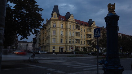 Fototapeta premium 19th Century tenament house at Szczecin Poland