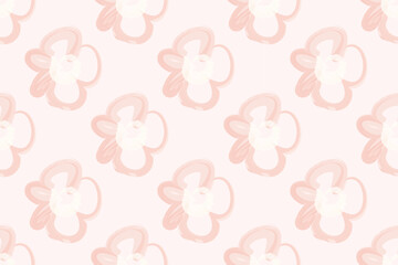 Beautiful Blooming Flower Seamless Pattern Little Floral Liberty Seamless Texture Background. Spring, Summer Romantic Blossom Flower Garden Seamless Pattern for Your Designs