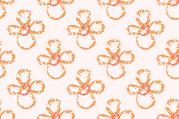 Flowers Seamless Pattern Design for Fabric Little Floral Liberty Seamless Texture Background. Spring, Summer Romantic Blossom Flower Garden Seamless Pattern for Your Designs