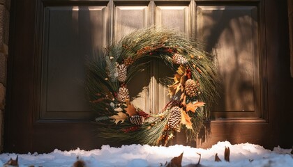 Choose vibrant colors for your Christmas wreath.  