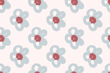 Beautiful Flowers Pattern Background With Simple Pretty, Little Floral Liberty Seamless Texture Background. Spring, Summer Romantic Blossom Flower Garden Seamless Pattern for Your Designs