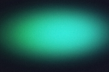 Abstract glowing green blue color wave grainy backdrop design. Smooth colorful noisy gradient, wave shaped, vibrant color flow, bright, shine, backdrop