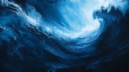 Fototapeta premium Abstract Blue Wave