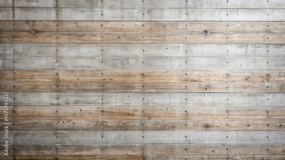 Poster rustic wood and concrete panel featuring a horizontal layout, showcasing a weathered and distressed 
