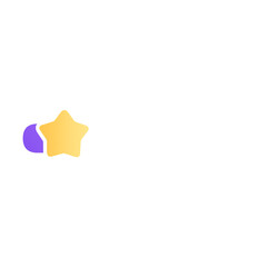 cute gradient loading bar with star Illustration 