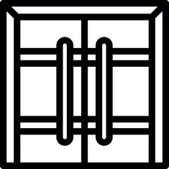 Elevator doors closing, showing handles and metal frame, ideal for transportation and accessibility concepts