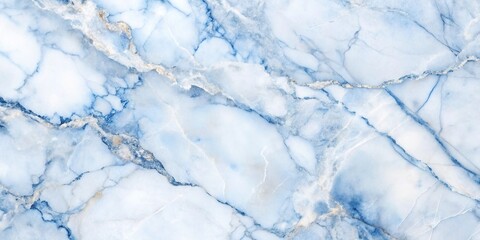Obraz premium Close-Up shot of white and blue marble textured background