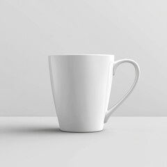 Obraz premium realistic high quality white mug cup mockup isolated