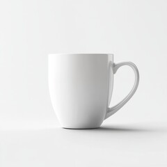 realistic high quality white mug cup mockup isolated