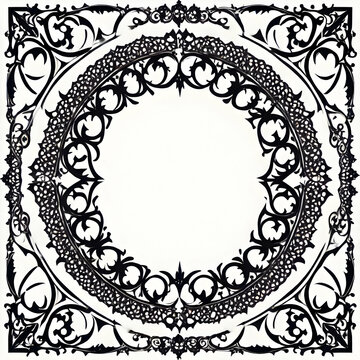 recommend clip art: Gothic circle border 