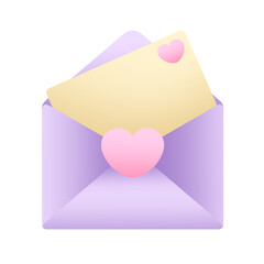 Cute Gradient Envelope Illustration 