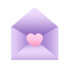 Cute Gradient Envelope Illustration 