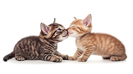 Two Kittens Sharing a Tender Moment