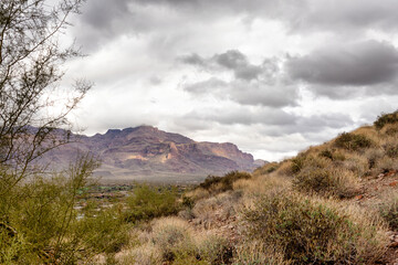 Landscape view from a walking track within the Silly Mountain park