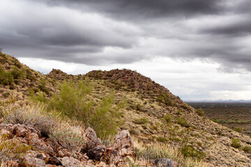 Landscape view from a walking track within the Silly Mountain park