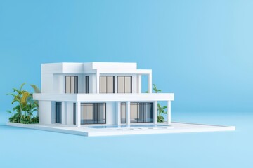 3D model of a property loan calculator showing how increased equity builds toward full ownership, Loan calculator with equity and ownership projection, User-friendly and organized