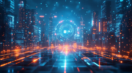 Fototapeta premium Future Concept Smart City