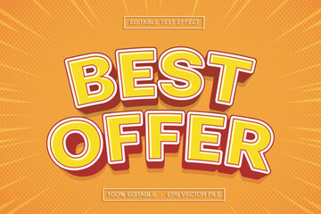 Best Offer Editable Text Effect
