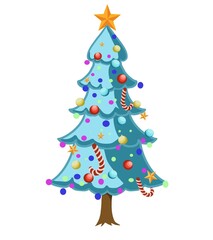 abstract christmas tree
